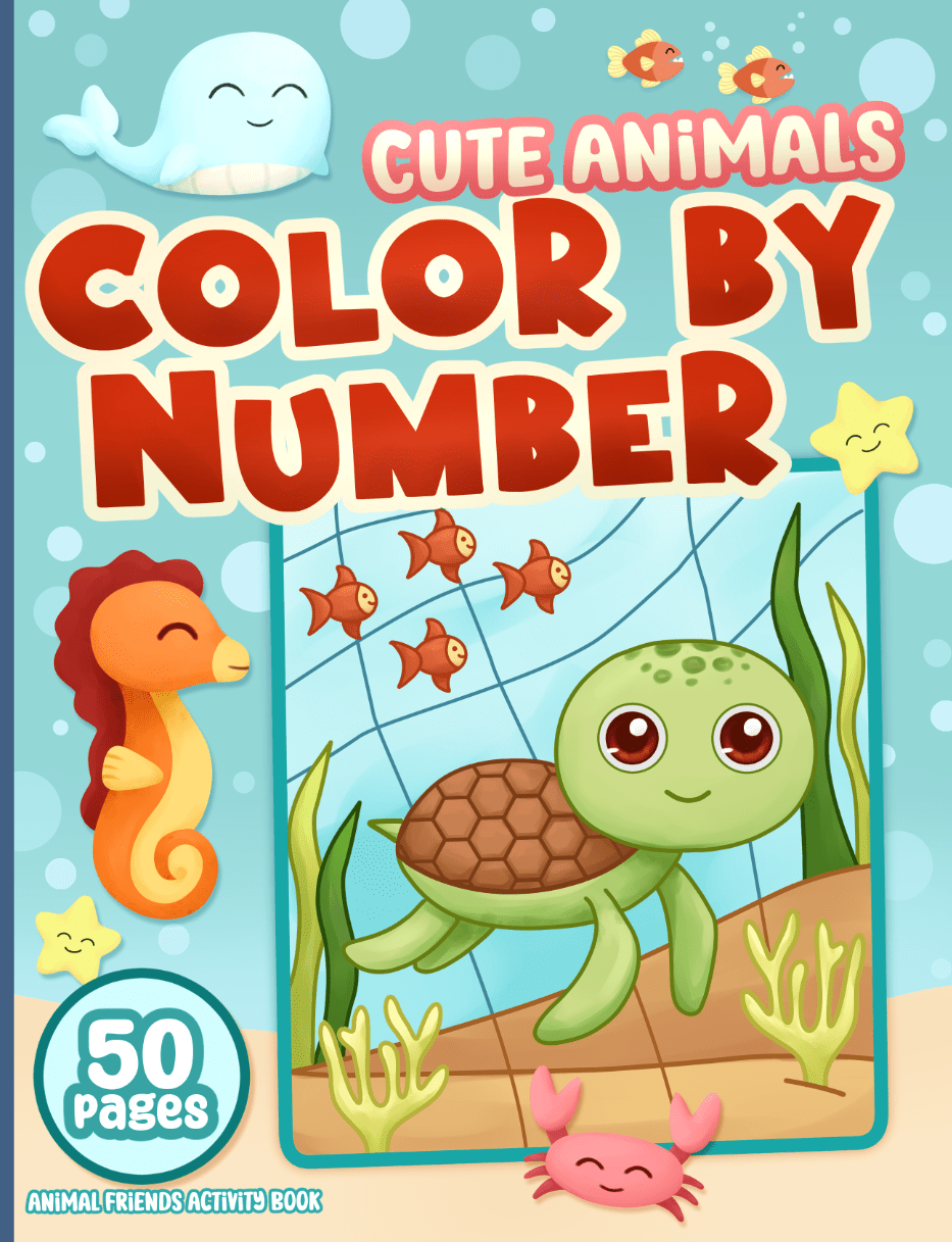 Cute Animals Color by&nbsp;Number