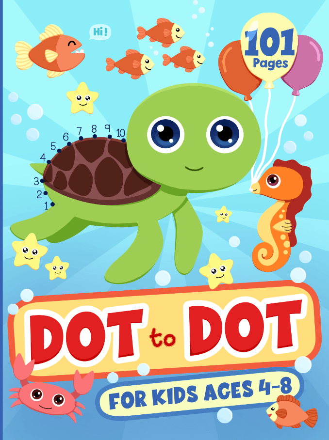 Dot to Dot Animal Coloring&nbsp;Book