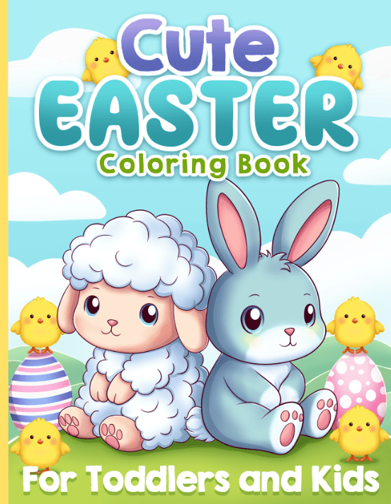 Cute Easter Coloring Book For Toddlers and&nbsp;Kids
