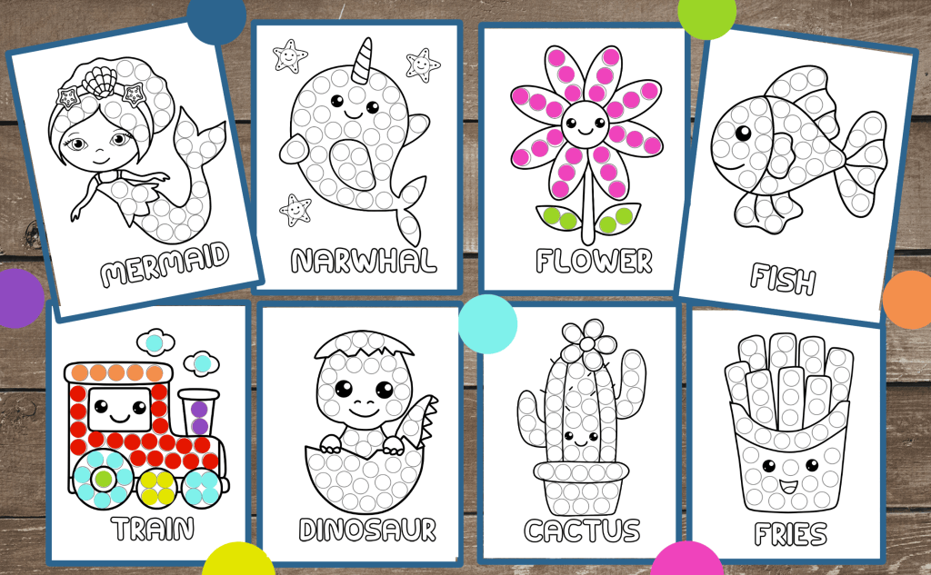 Super Cute Dot Markers Activity Book for Kids – Blue Jewel Books