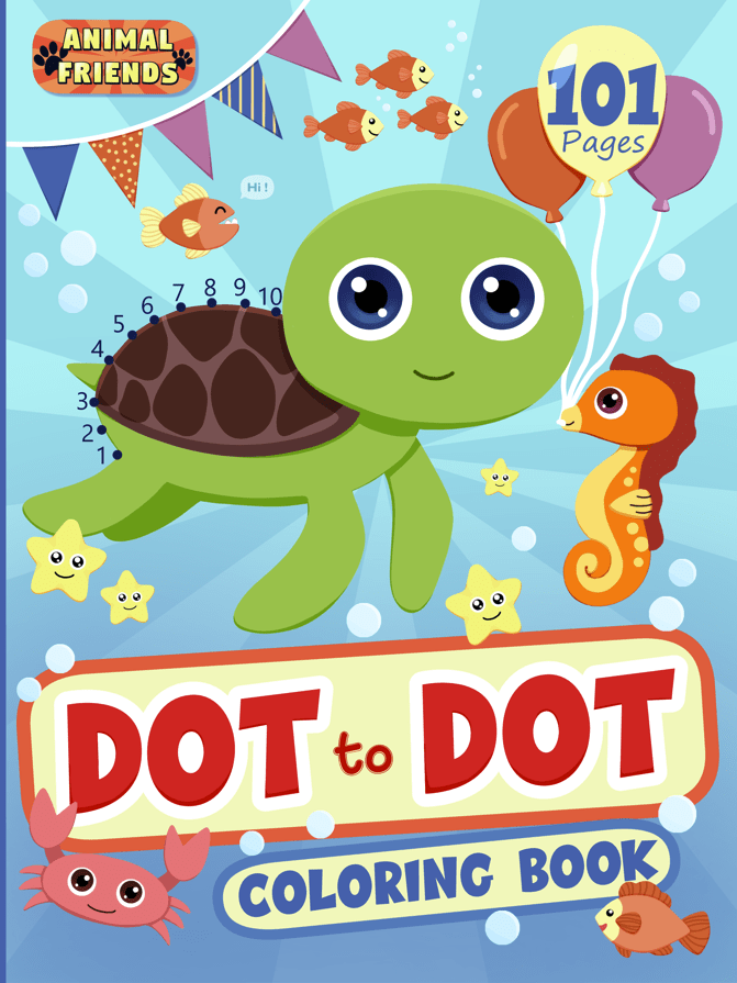 Dot to Dot Animal Coloring&nbsp;Book