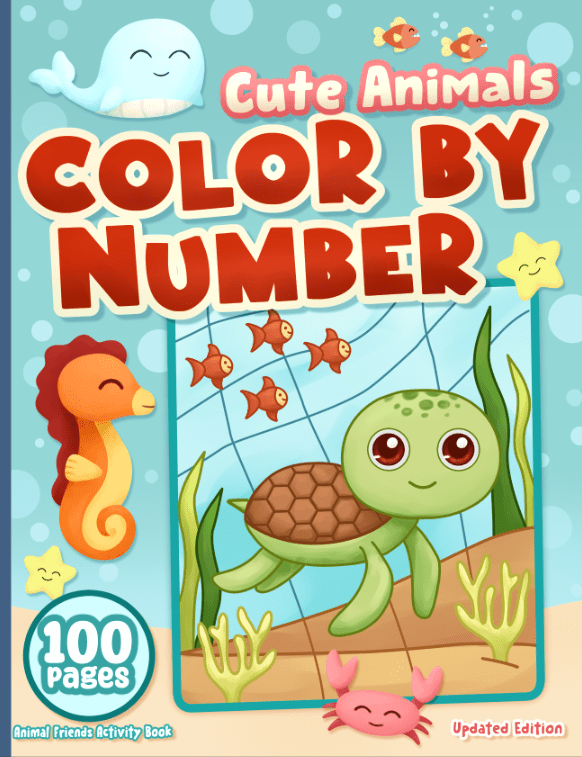 Cute Animals Color by&nbsp;Number