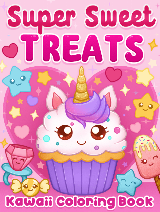 Super Sweet Treats Kawaii Coloring&nbsp;Book
