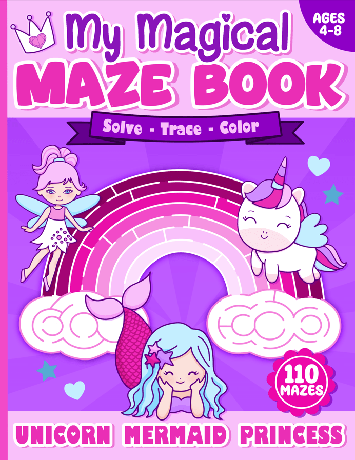 My Magical Maze Book: Solve, Trace, and&nbsp;Color