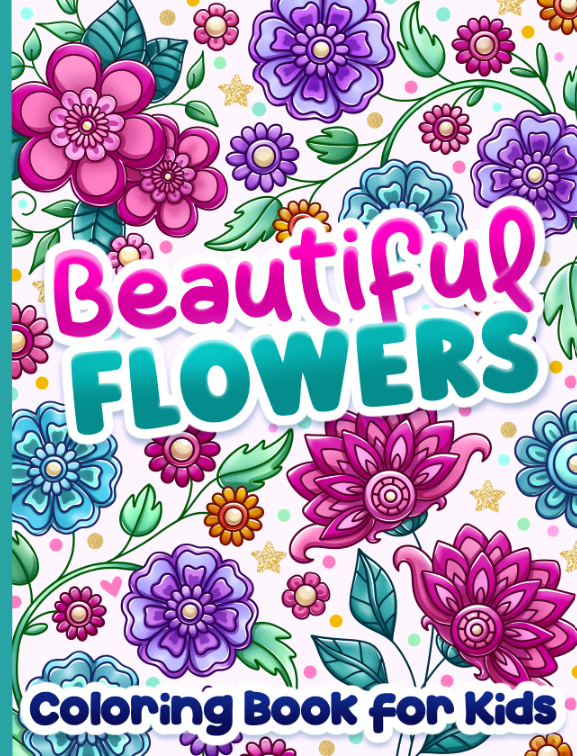 Beautiful Flowers Coloring Book for&nbsp;Kids