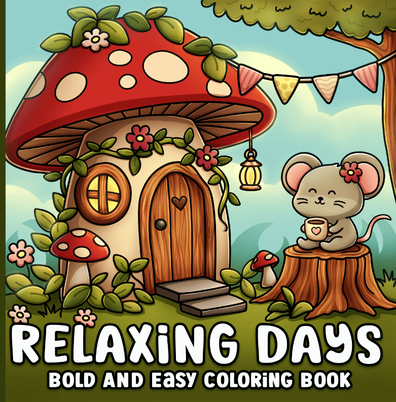 Relaxing Days Bold and Easy Coloring&nbsp;Book